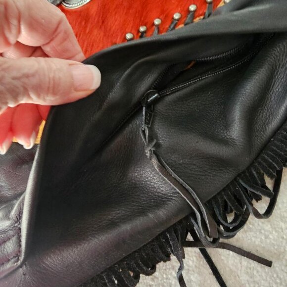 Custom designer Southwestern handbag leather wool conceal Double J Originals - Picture 9 of 16